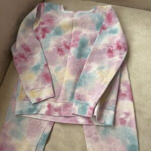 Tye-dye sweatpants set